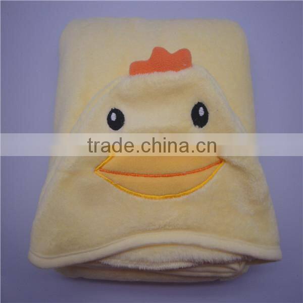 Soft plain dyed embroidered baby quilt blanket wholesale