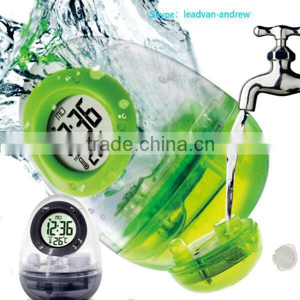 Mini Water Clock Egg Shape Water Powered Table Clock