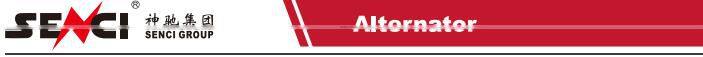 Senci 6kw alternateur 220v SC190-148 CE certificate high quality AC 6.5-7.2kva 60HZ/50HZ 220V/380v alternator