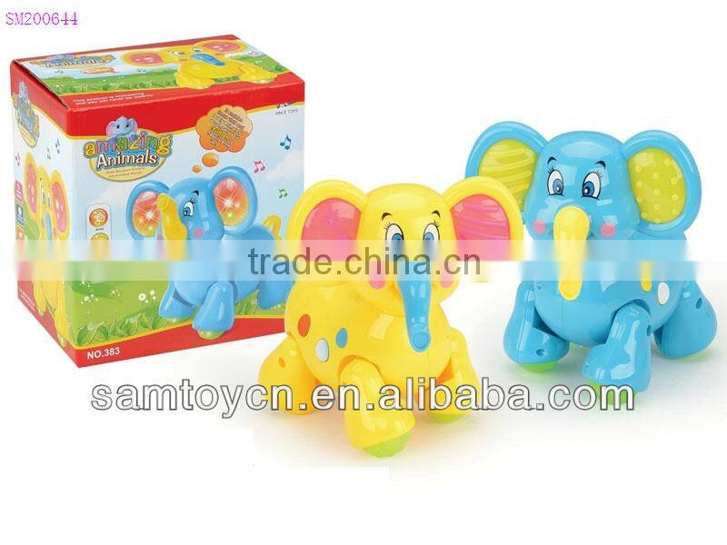 Walking cartoon elephant music dancing light toy for kids