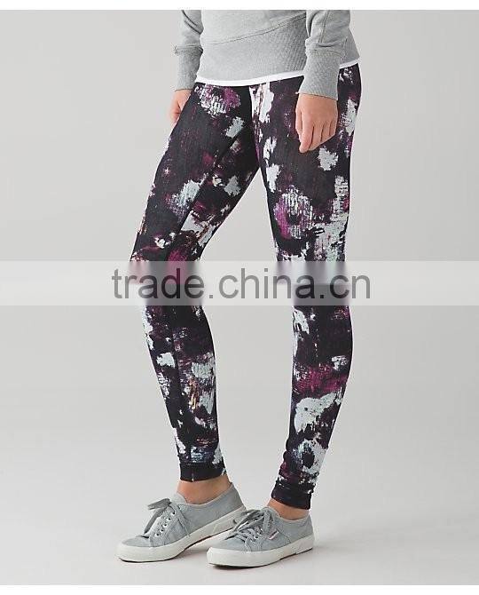 Custom fashion breathable plain yoga pants for women in fitness sportswear