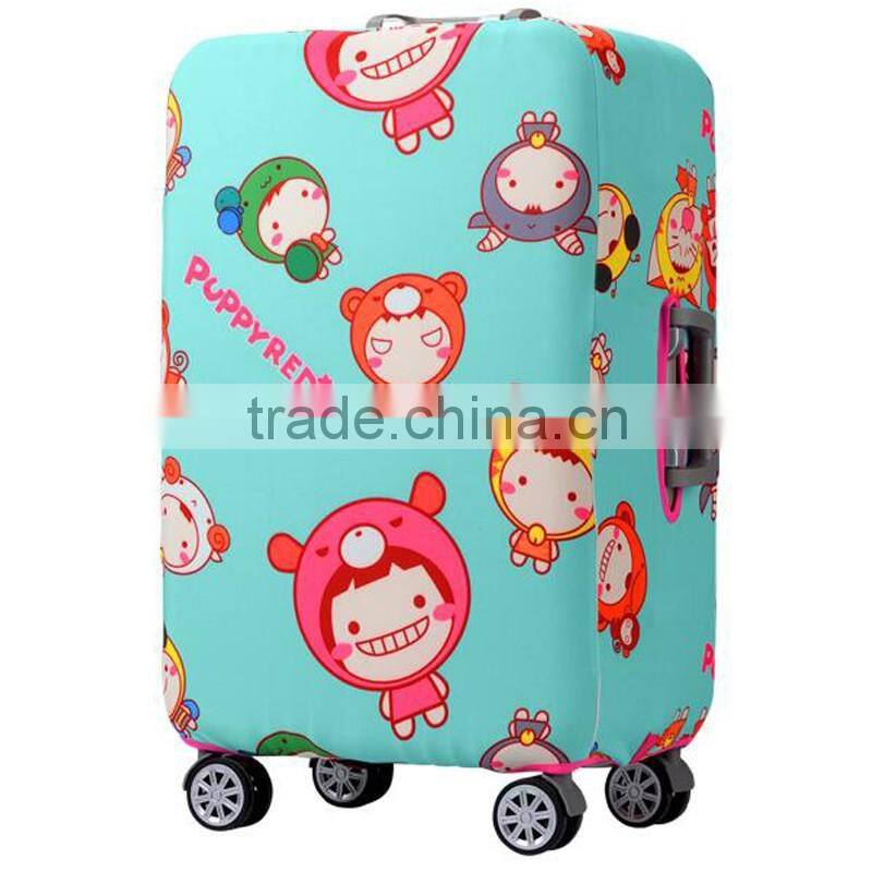 Stronger Elastic Neoprene Suitcase Cartoon Pattern Luggage Protection Cover