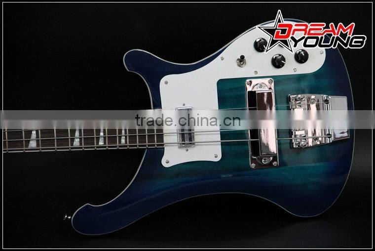 DS-EB6011 Blue Color Canadian Maple Neck Bass Guitar