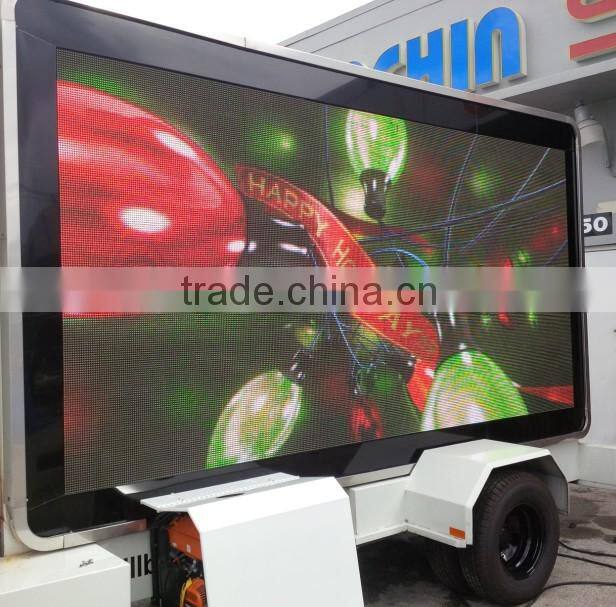 Outdoor Full Color Mobile Trailer LED SIGN with light weight die-casting aluminum cabinet