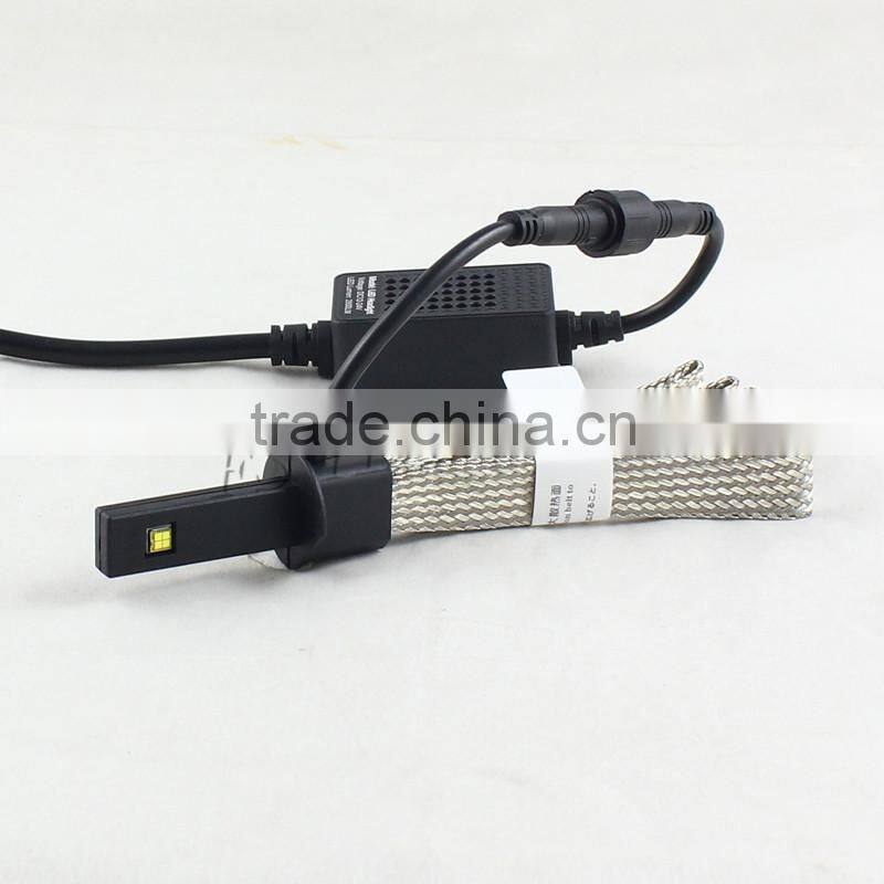 12v fanless h1 led head lights conversion high power 3000lm 40w car h1 led headlight bulbs