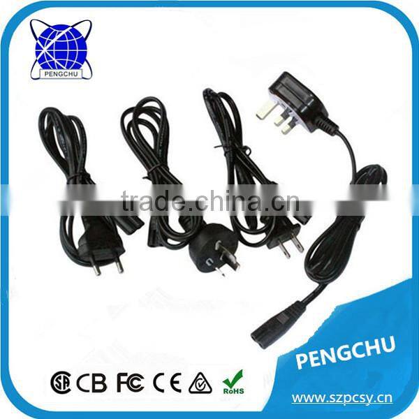 110-240V AC Power Cord Cable With EU UK AU US Plug AC Electrical Power Cord Cable