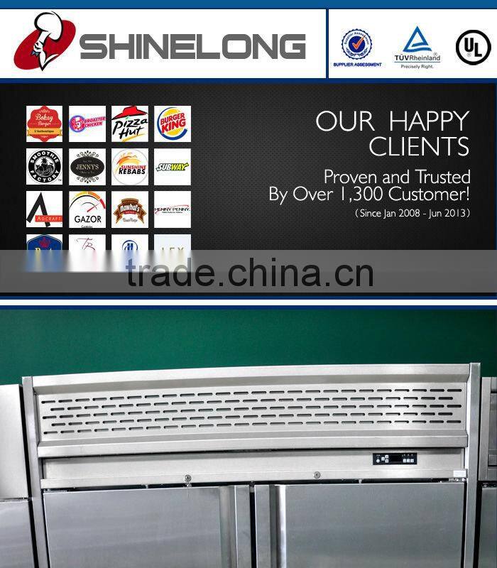 R021 Fancooling 4 Door Commercial Refrigerator / Deep Freezer