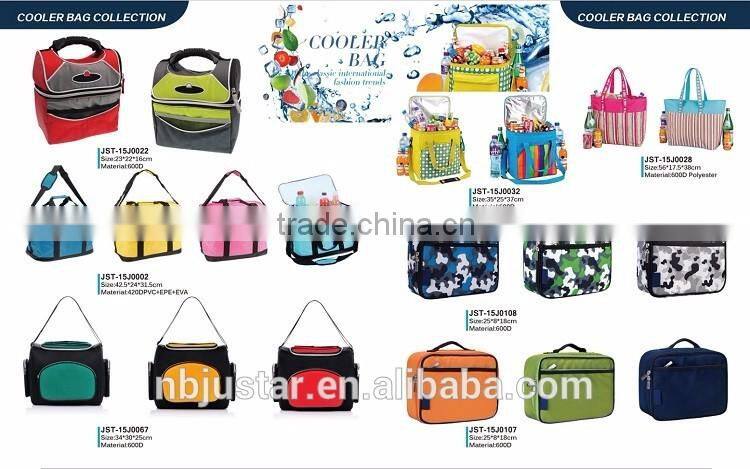 Outdoor Cooling Carry Bag 24 Cans Capacity Waterproof Vinyl Tarpaulin Material Perfect Cooler Bag