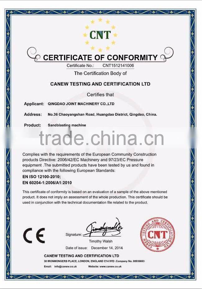 2016 hot sale Steel plate blasting machines/shot blasting machine