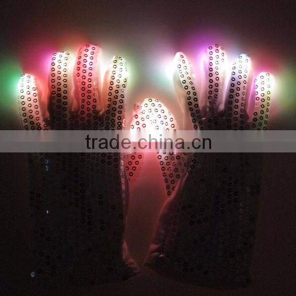 2016 Fashional promotion gift female Flashing Led Gloves For Dancing Party,Halloween Carnival
