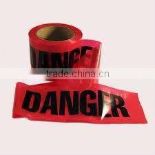 PE floor warning tape white/red color without glue