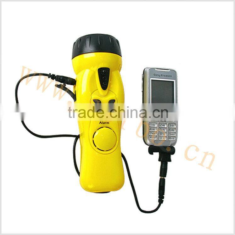 SORBO China Supplier Emergency Powerful Torch Light Dynamo LED Torch With Radio