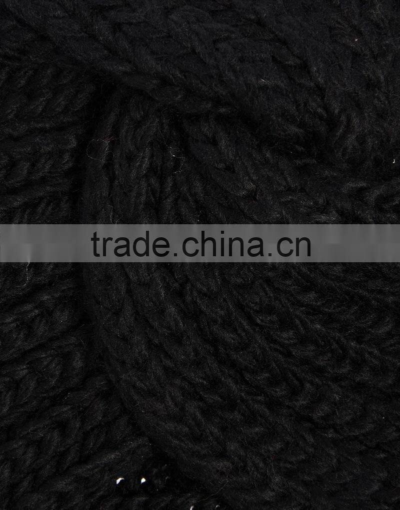 black knit turban hat/women turban hat/fashion winter turban hat