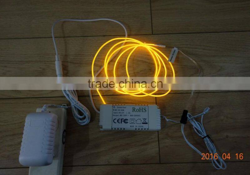 "Polar light 3"OD:2.6mm Red EL WIRE AC110V-240V 40M-60M EL WIRE INVERTER