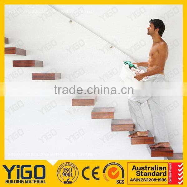 Fashion Stair Railing / Tempered Glass Stair Treads