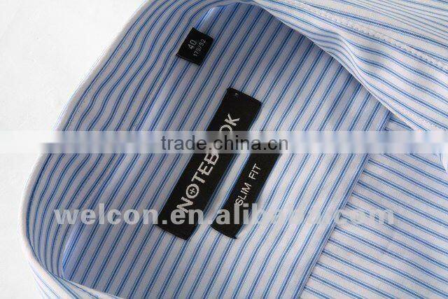 classic long sleeve 2012 latest brand design blue stripe slim fit 100% cotton business formal dress shirts for men