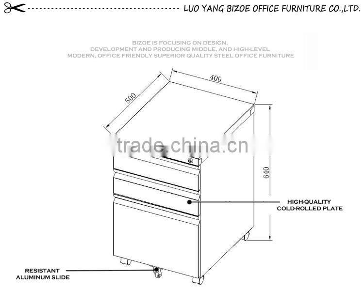 Cheap metal kd steel modern steel storage cabinet with wheel