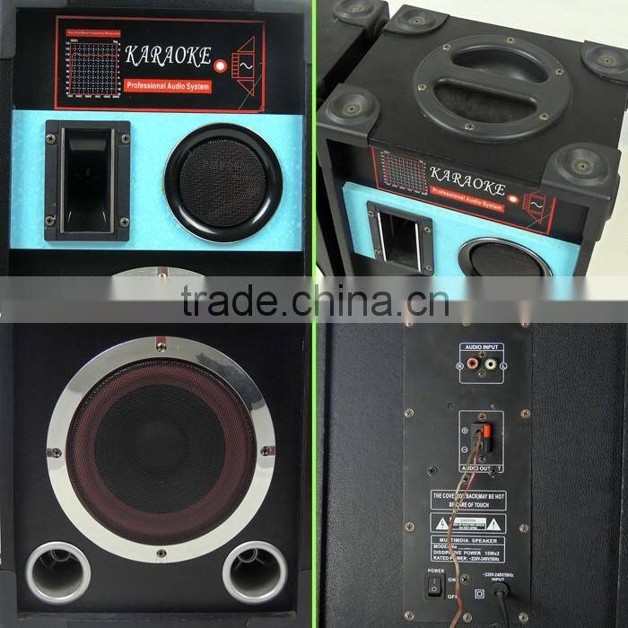 Hot sell 2.0 professional audio active stage speaker with USB speake