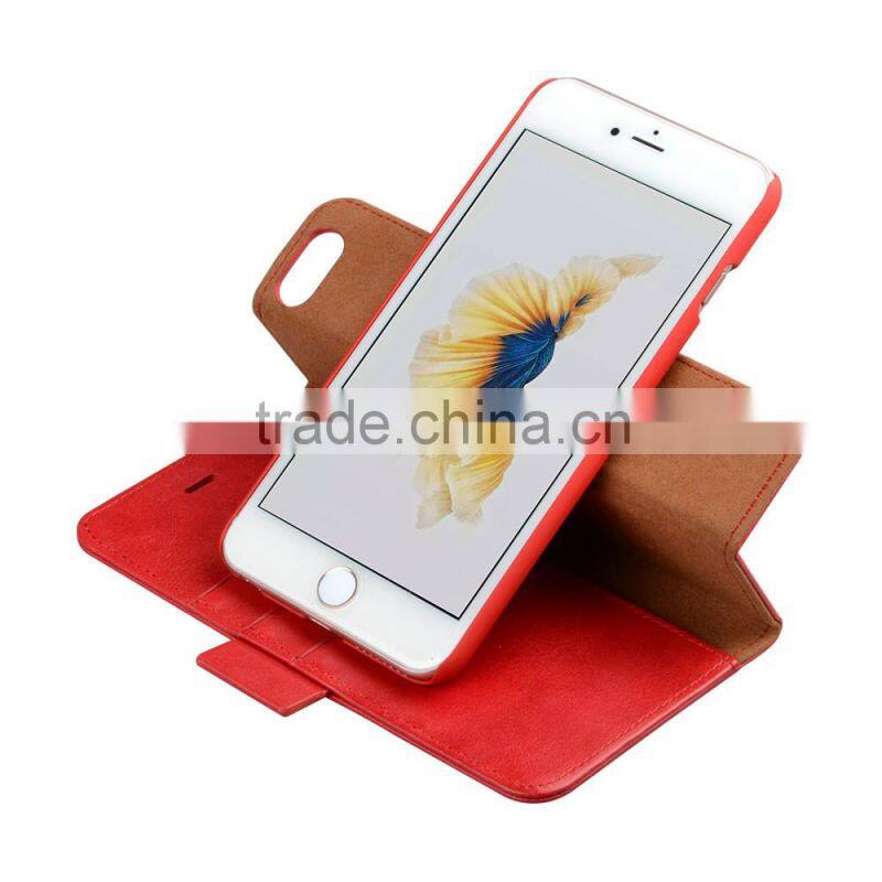 C&T Detachable Leather PU Flip Wallet Case Folio Stand Cover for HTC 10