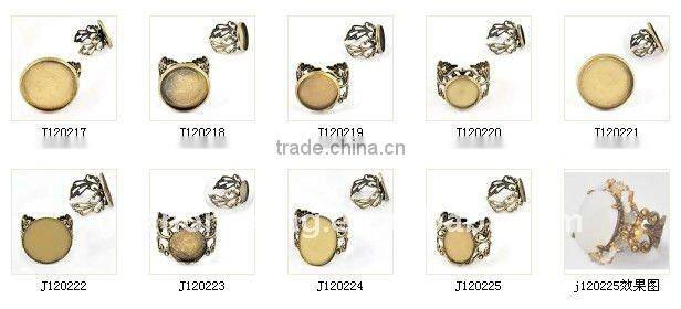 Vintage Adjustable Rings Settings without Stones