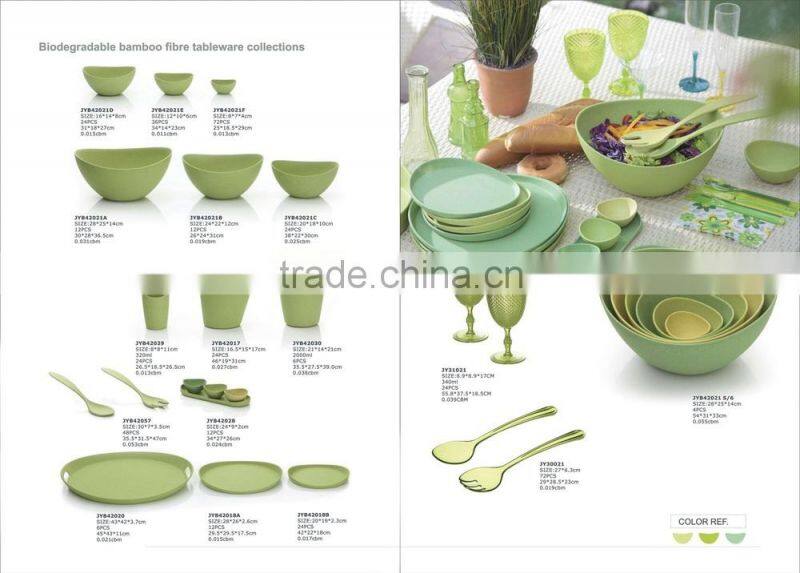 Biodegradable bamboo tableware collection-DOF