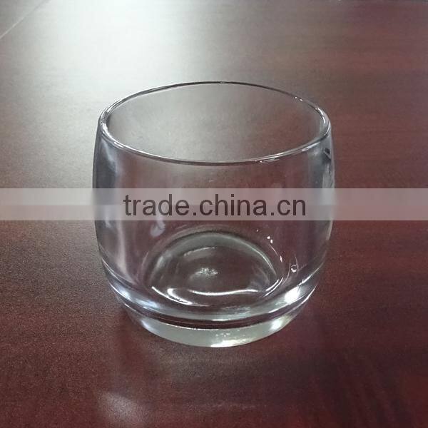 Hot selling custom made 530ml round glass candle cup