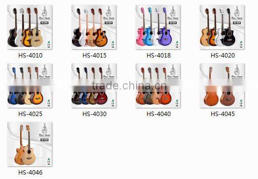 Acoustic guitar 41inch Linden Top Student acoustic guitar