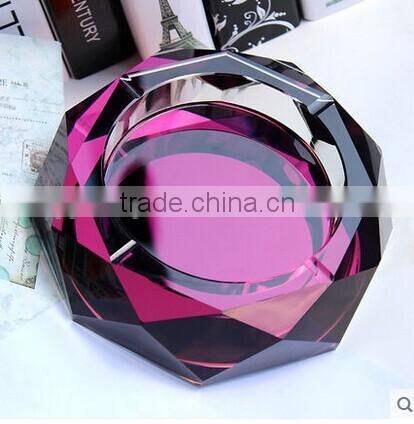 Fahion Hotel Decoration Cigar Crystal Ashtray In Ashtrays