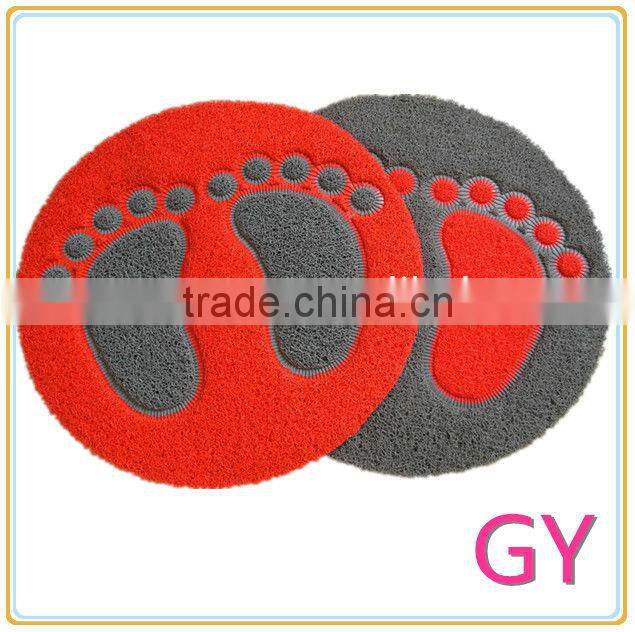 foot design pvc mat