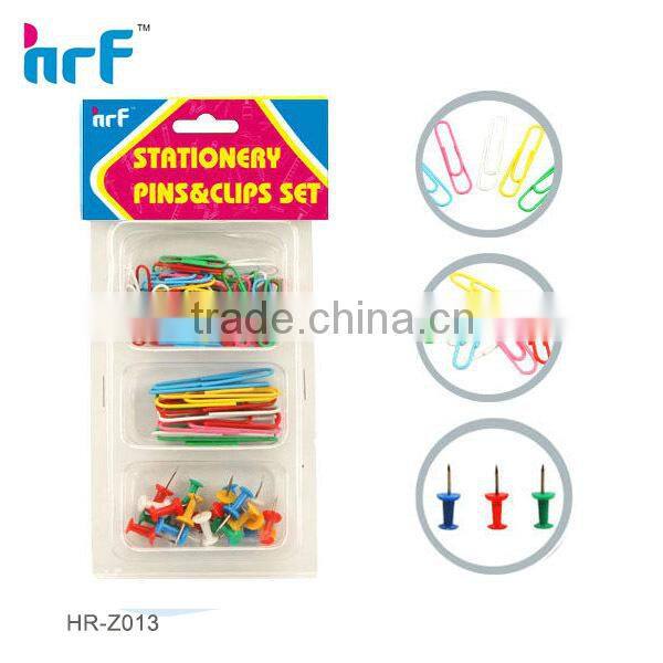 Stationery pin&clips ,rubber set HR-Z012