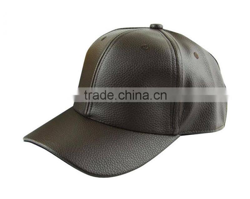 PU Leather Baseball Cap Biker Trucker Outdoor Sports Snapback Hats Free Shipping