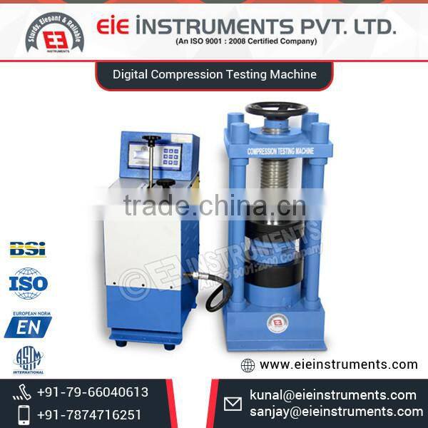 Simple, Economic and Reliable Digital Compression Testing Machine from Certified Company