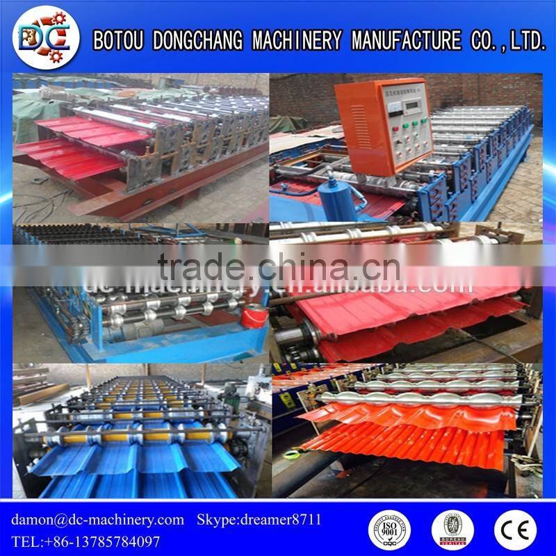 galvanized zinc roof panel double deck roll forming machine