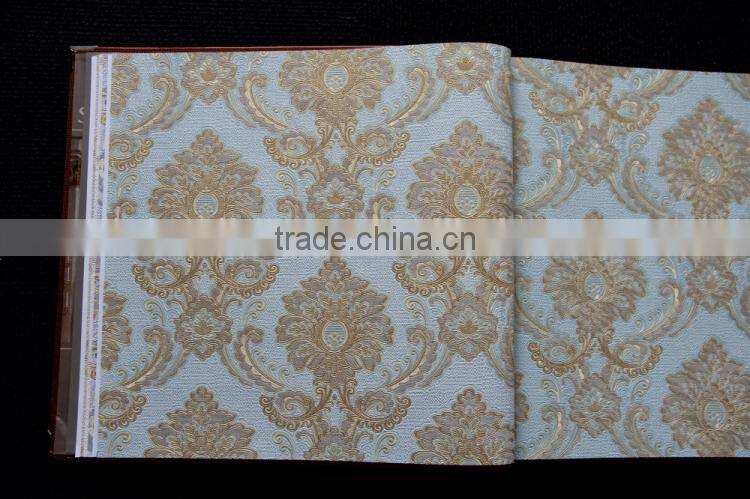 2014 new Italian design pvc deep embossed Mona Lisa K58101 Italian style waterproof sounproof