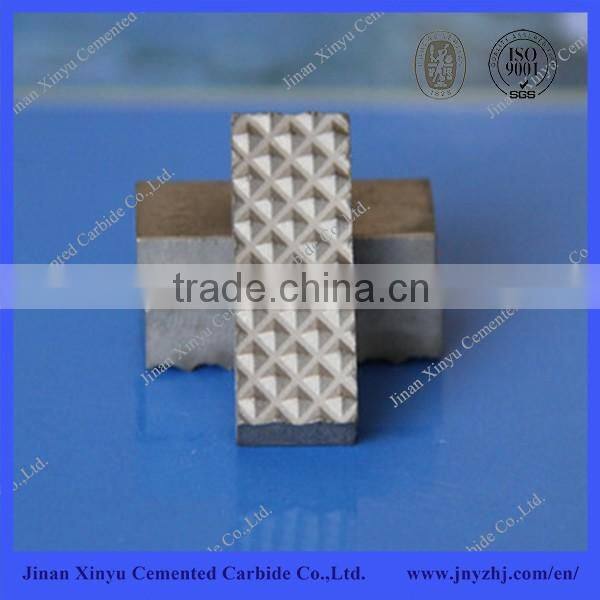 Hardmetal Gripper Inserts Brazed in Chuck Jaws Used in Diamond Drilling