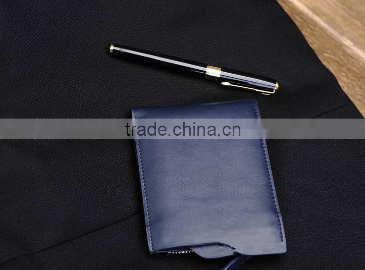 Leather manufacture product men business wallet China