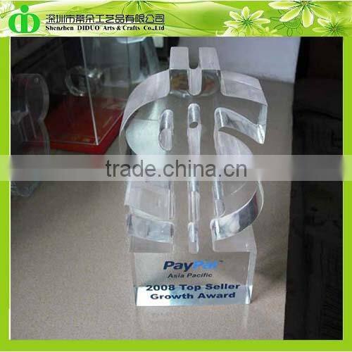 DDL-H058 Trade Assurance Clear Acrylic Wedding Award
