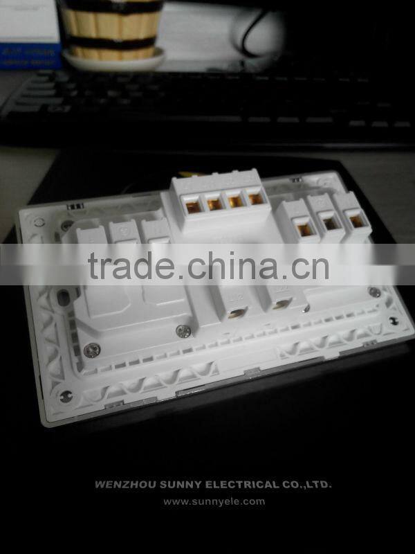 double gang switch & socket, 2gang universal switched socket