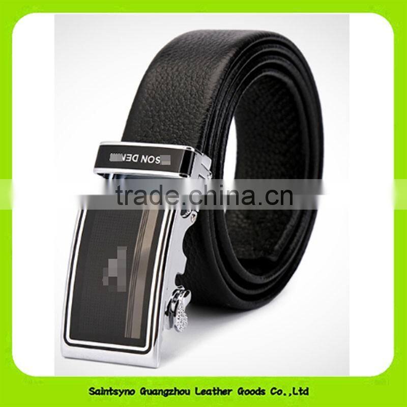 16023 Custom braned highly real leather gift set wallet belt card holder