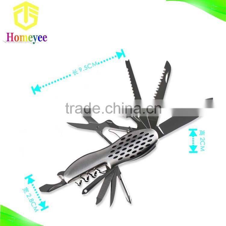 Peanut shape stainless steel camping knife