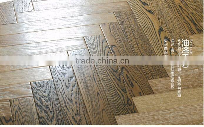 New design oak parquet wood floor warm Heat resistant to wear Living room, bedroom, hallway 4507515