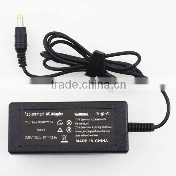 Black AC Adapter for Toshiba Mini NB200 NB305 NB505 19V 1.58A 30W