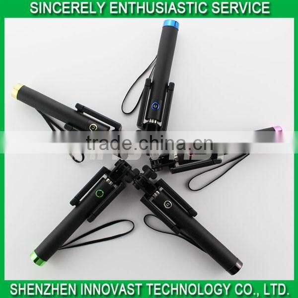 Portable Built-in Bluetooth Selfie Stick,Foldable Selfie Monopod,Wireless Remote