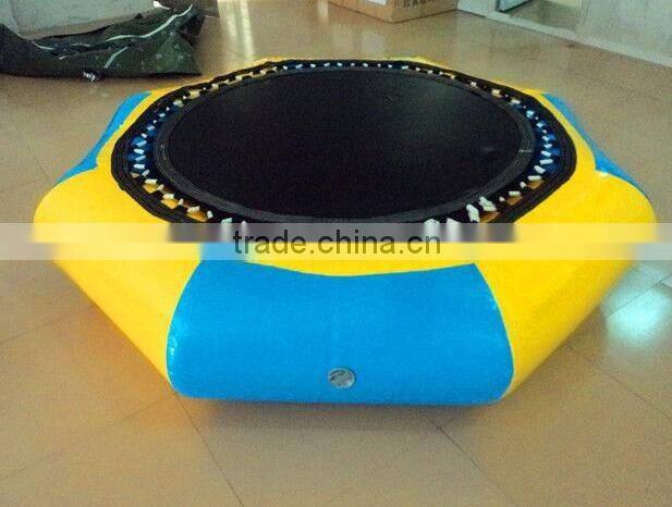 Commercial Inflatable water trampoline floating on water inflatable games
