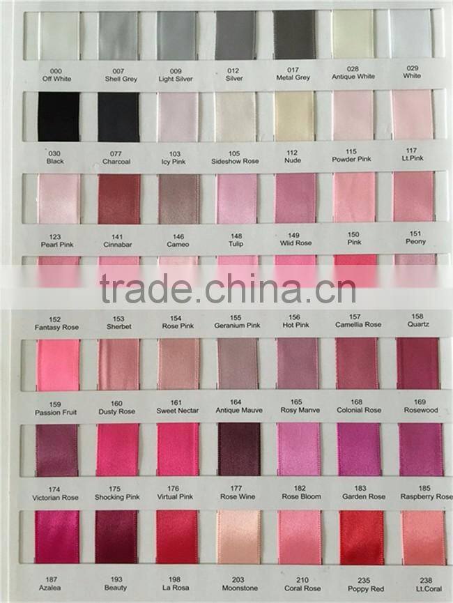 Wholesale 100% Polyester 1/8 inch Double Face Ribbon Satin, Double Side Satin Ribbon