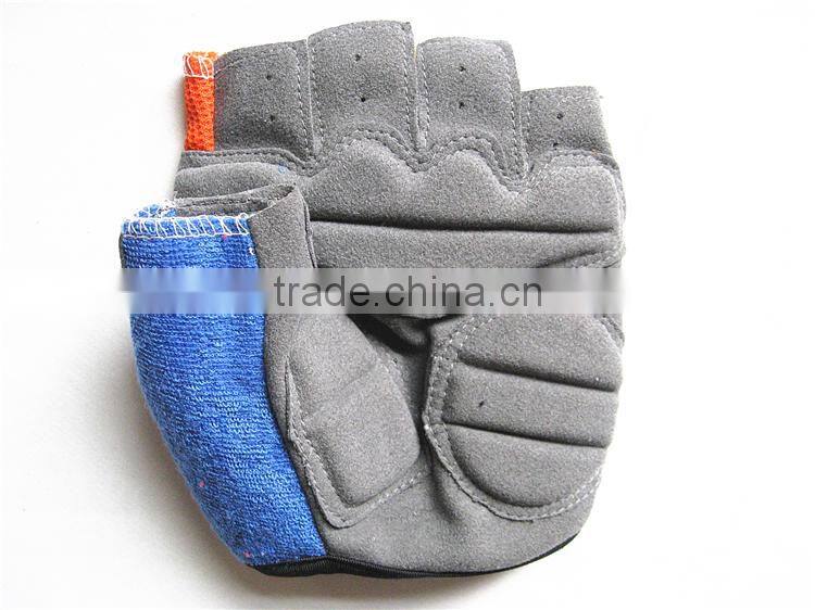 Good Price Leather Gloves Without Finger,Microfiber Half Finger Cycling Gloves