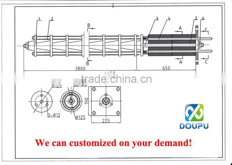 industry air bobbin heating tube
