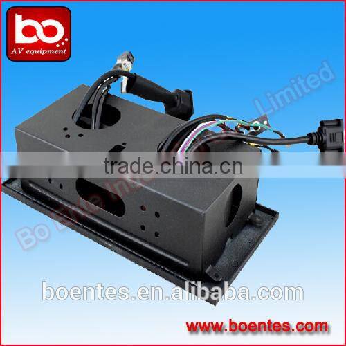 Zinc Alloy Desktop Pop Up Box with Power Socket and Extension Cable Connector