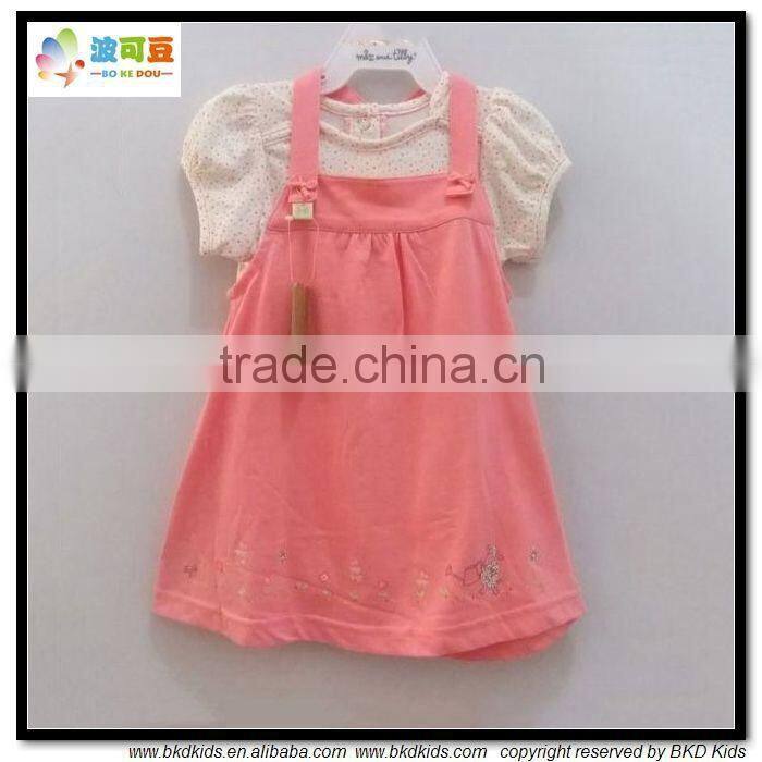 BKD 21015 organic cotton baby girl dresses set