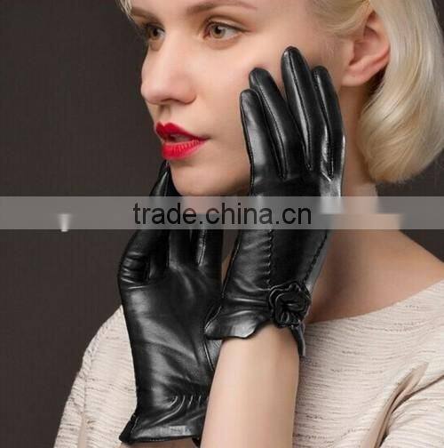 Quality Top Custom Made Leather Gloves Fashion Woman Custom Made Leather Gloves